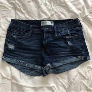 Abercrombie & Fitch low rise denim shorts